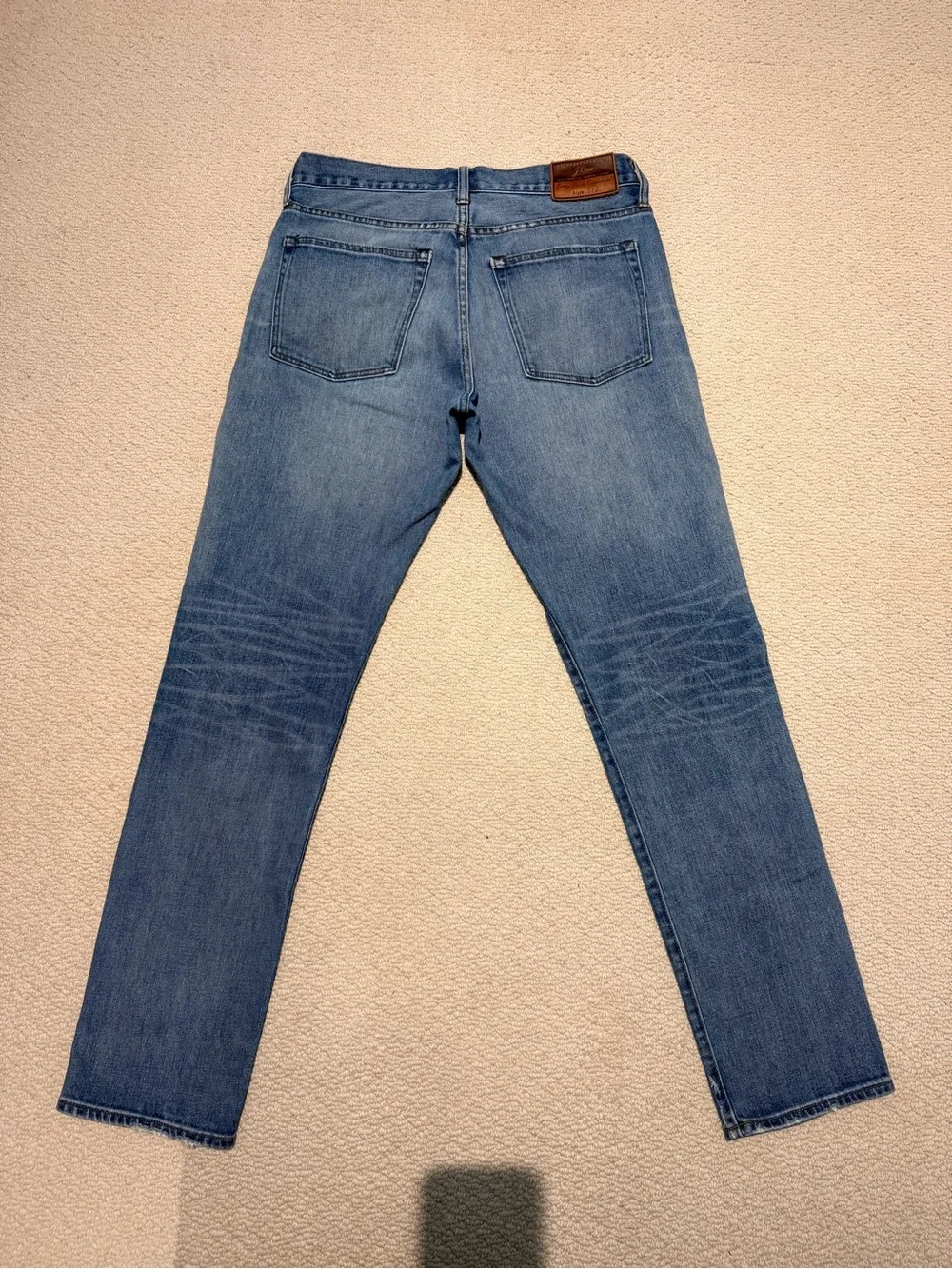 J. Crew 770 Men's Slim Jeans in Light Blue Denim
